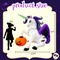 GOOSH 6FT Inflatable Halloween Unicorn with Pumpkin – Light-Up Yard Decoration